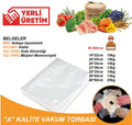 Vakum Poşetleri 80 Mikron Gıda Poşeti